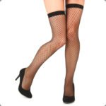 bas jarretelle résille 8807 Noir