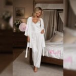 Pyjama satin 3pcs HP1060 Blanc – Image 2