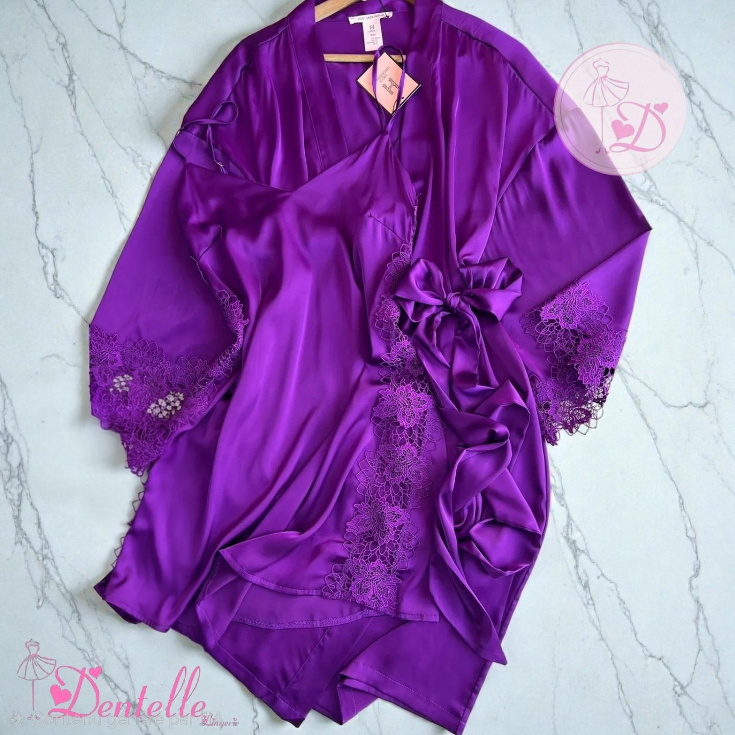 04-3.jpg Déshabillé HW1011 Violet – Image 1