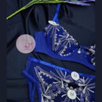 Ensemble porte jarretelle 68015 Bleu roi – Image 2