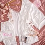 Pyjama satin 3pcs HP1060 Blanc
