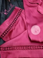 Pyjama satin HP378 Rouge framboise – Image 2