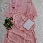 Déshabillé Long en Satin HW10023 rose