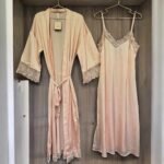Déshabillé Long en Satin HW10023 rose – Image 2