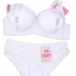 Ensemble Lingerie Blanc Pur – Collection Lacets & Strass