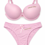Ensemble Lingerie Signature Rose Poudré – Broderie Dorée