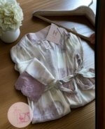 Pyjama satin 3pcs HP349 Rose – Image 2