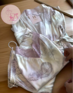 Pyjama satin 3pcs HP349 Rose