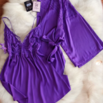 Déshabillé HW10020-1 Mauve
