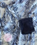 Pyjama satin 3pcs HP349 Bleu – Image 2