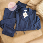 Pyjama satin 60157 Bleu nuit