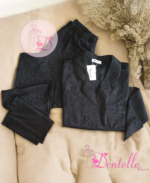 Pyjama satin 60157 Noir
